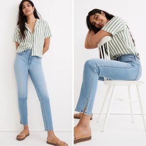 - Madewell Like New Roadtripper Stovepipe High Waist Straight Leg Jeans 26